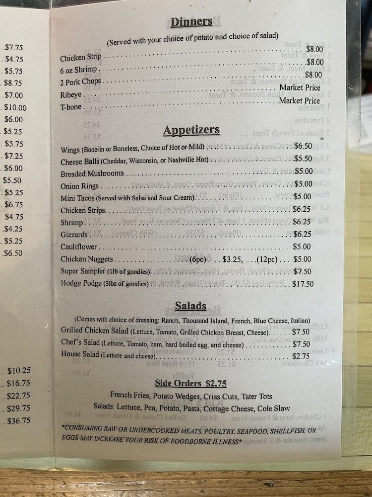 Cliff's Place Menu image 1