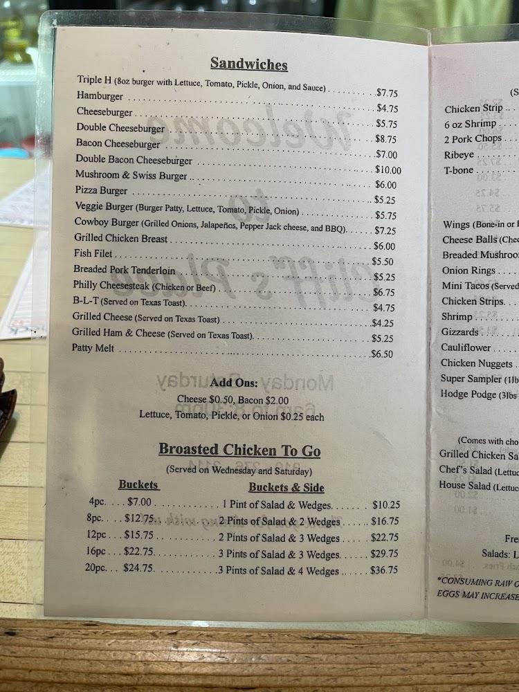 Cliff's Place Menu image 2